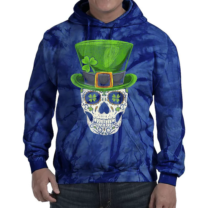 Irish Skull St Patricks Day Tie Dye Hoodie