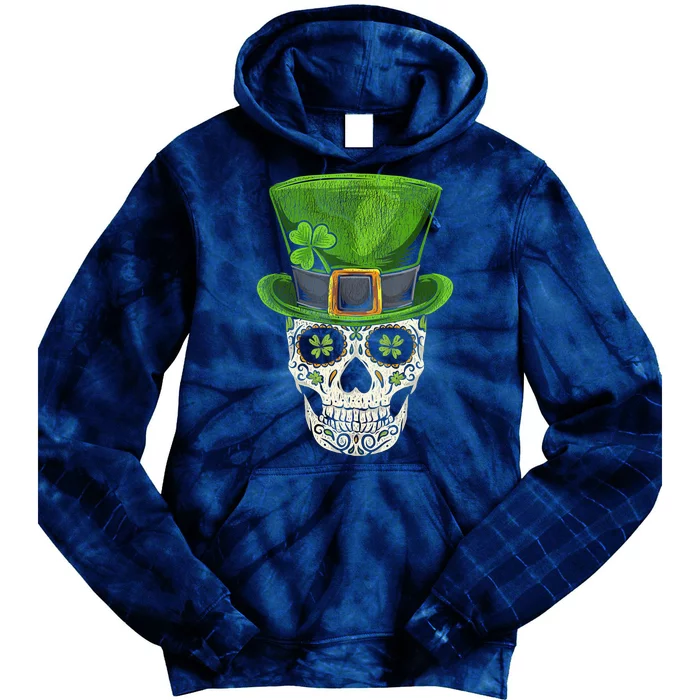 Irish Skull St Patricks Day Tie Dye Hoodie