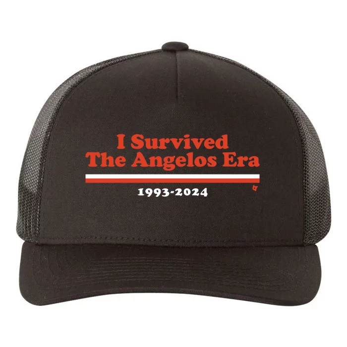 I Survived The Angelos Era Yupoong Adult 5-Panel Trucker Hat