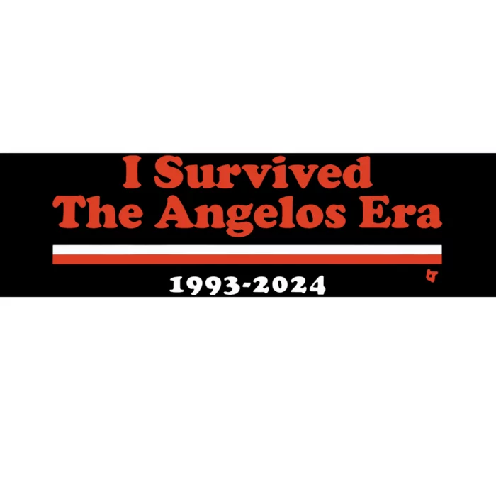 I Survived The Angelos Era Bumper Sticker