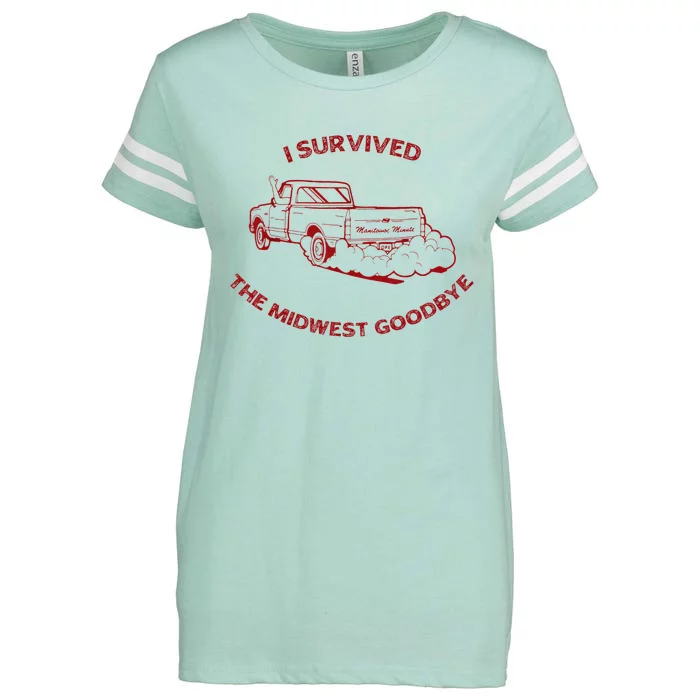 I Survived The Midwest Goodbye Enza Ladies Jersey Football T-Shirt