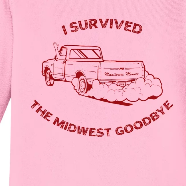 I Survived The Midwest Goodbye Baby Long Sleeve Bodysuit