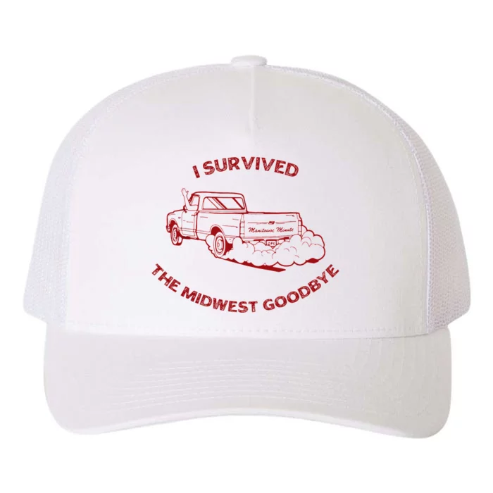 I Survived The Midwest Goodbye Yupoong Adult 5-Panel Trucker Hat