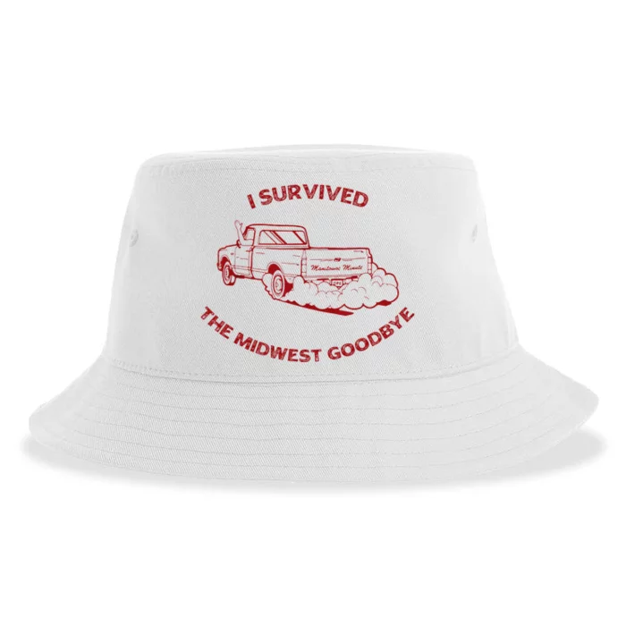 I Survived The Midwest Goodbye Sustainable Bucket Hat