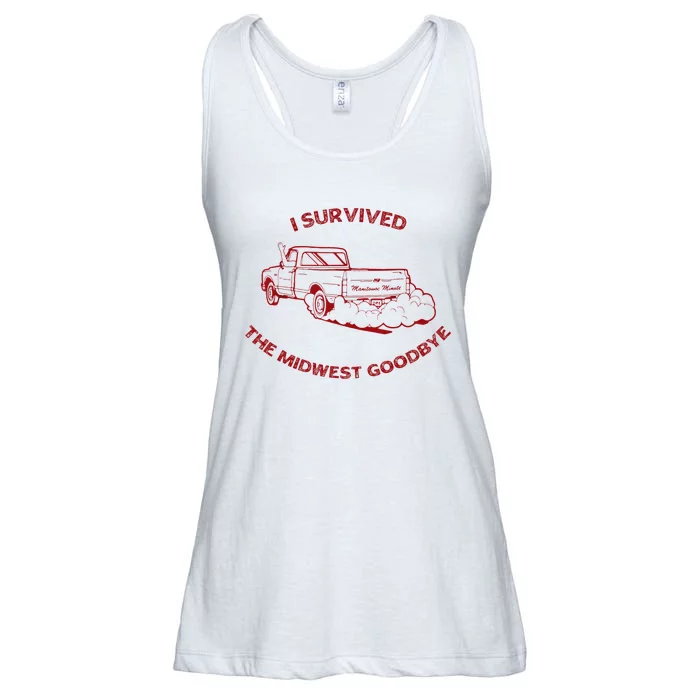 I Survived The Midwest Goodbye Ladies Essential Flowy Tank