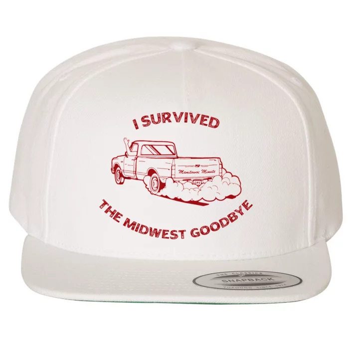 I Survived The Midwest Goodbye Wool Snapback Cap