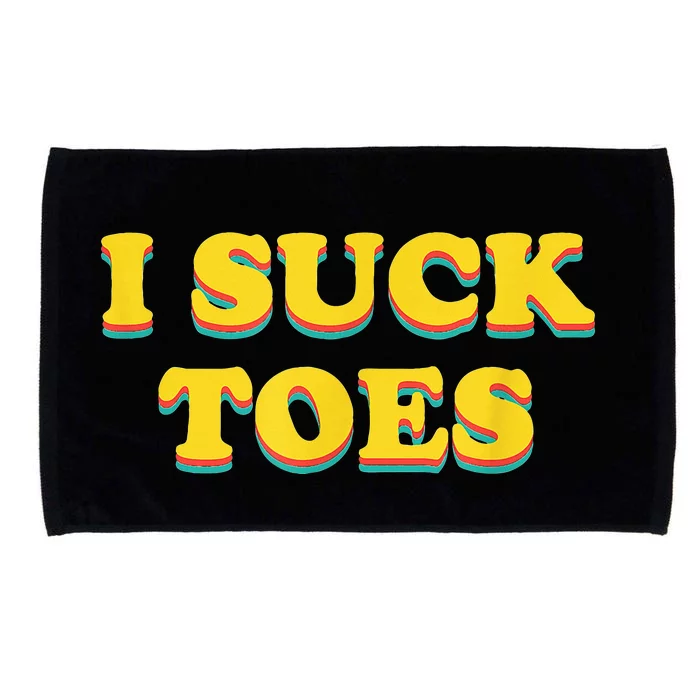 I Suck Toes Foot Fetish Microfiber Hand Towel