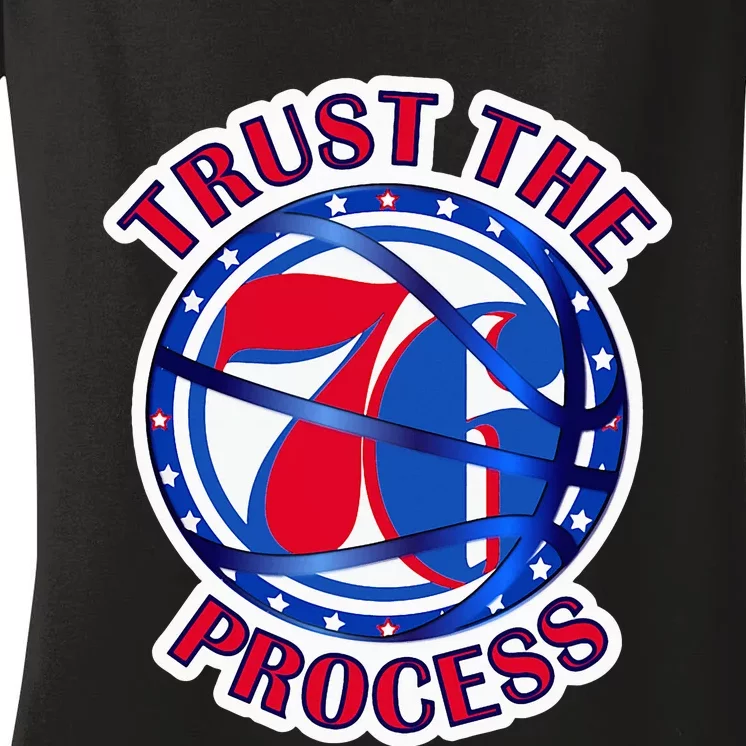 Illadel Styles Trust The Process 76 Women's V-Neck T-Shirt