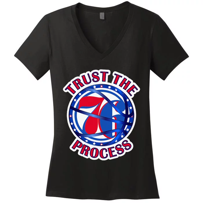 Illadel Styles Trust The Process 76 Women's V-Neck T-Shirt