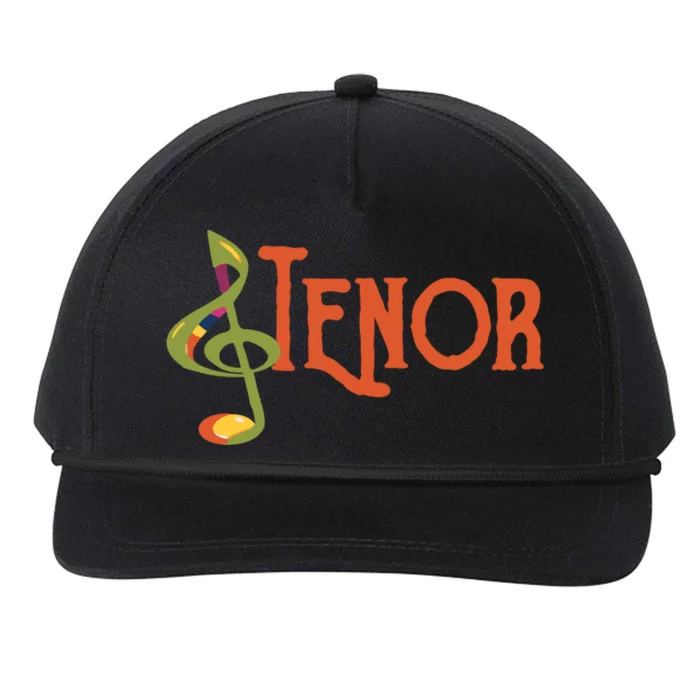 I Sing Tenor Barbershop Quartet Vocal Singer Cool Gift Snapback Five-Panel Rope Hat