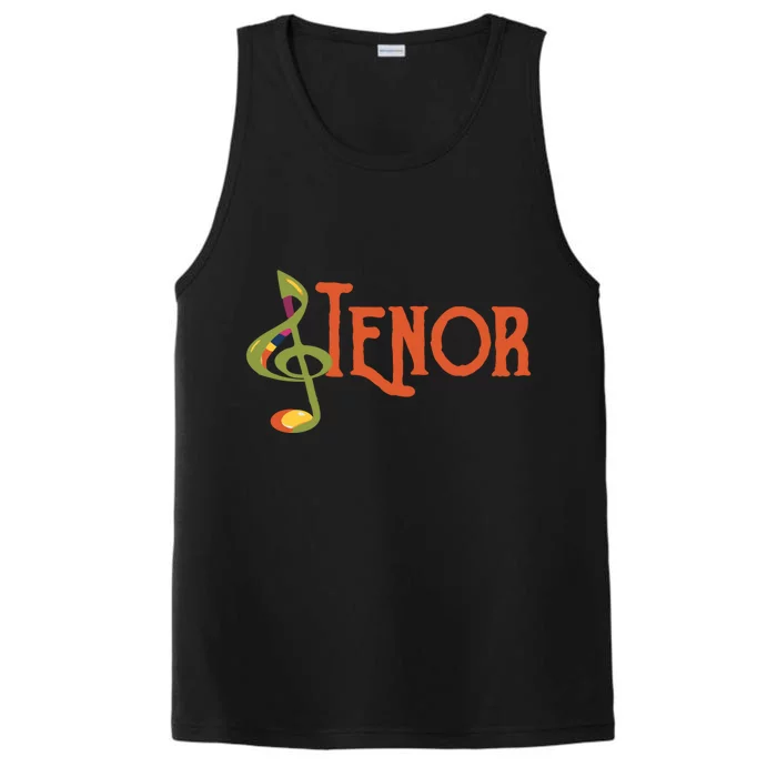 I Sing Tenor Barbershop Quartet Vocal Singer Cool Gift Performance Tank