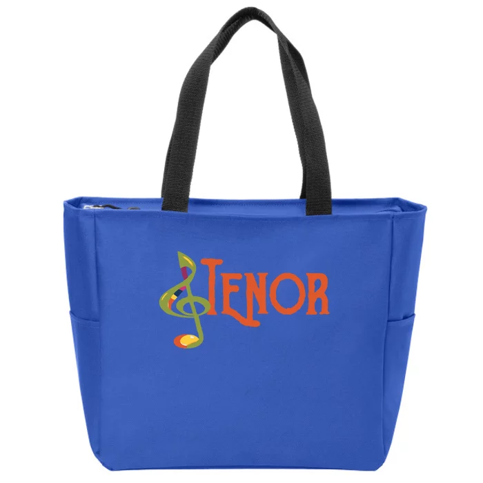 I Sing Tenor Barbershop Quartet Vocal Singer Cool Gift Zip Tote Bag