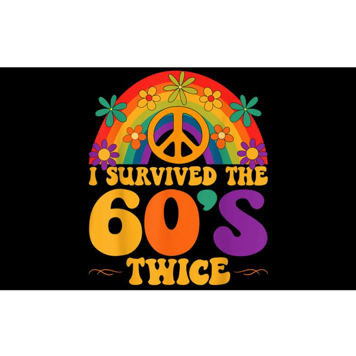 I Survived The 60s Twice Sixties 70th 70s Year Old Birthday Bumper Sticker