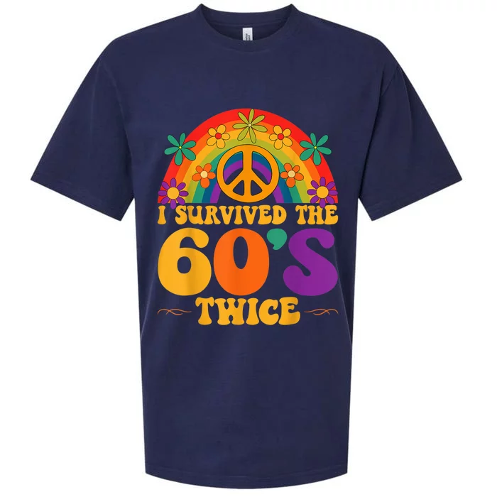 I Survived The 60s Twice Sixties 70th 70s Year Old Birthday Sueded Cloud Jersey T-Shirt