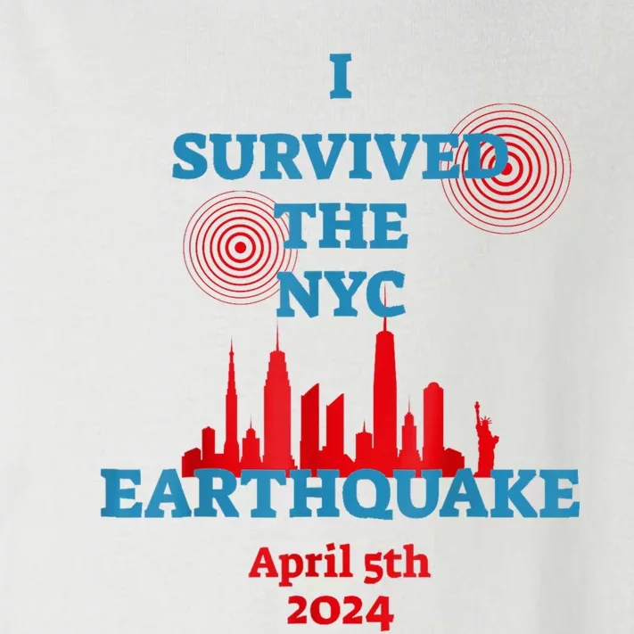 I Survived The Nyc Earthquake 2024 Toddler Long Sleeve Shirt