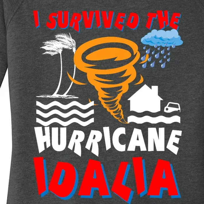 I Survived The Hurricane Idalia Women's Perfect Tri Tunic Long Sleeve Shirt