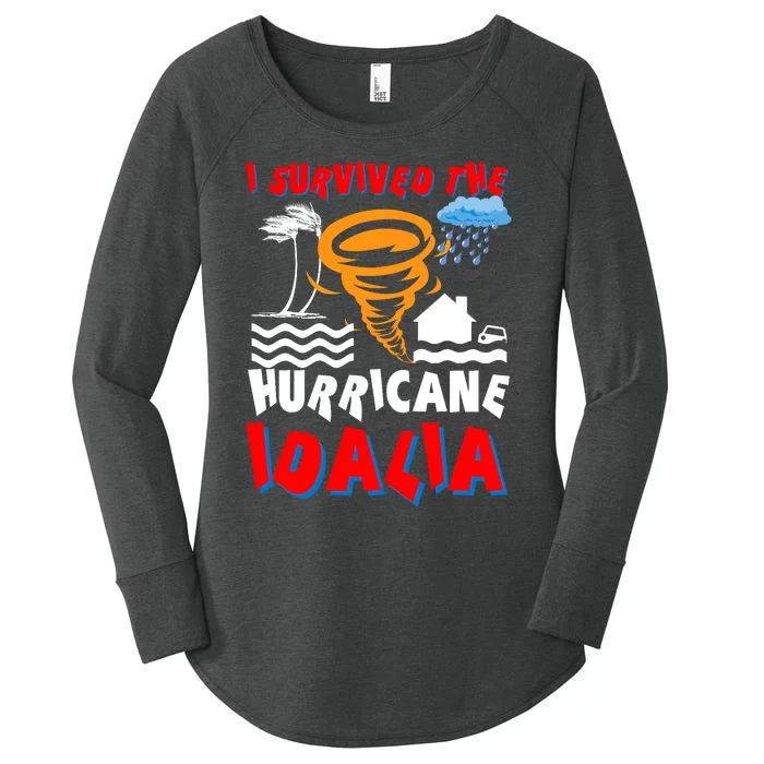 I Survived The Hurricane Idalia Women's Perfect Tri Tunic Long Sleeve Shirt