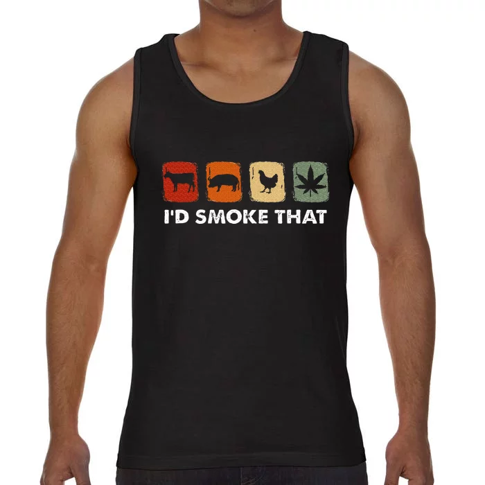 ID Smoke That Funny Marijuana Meat Smoker Comfort Colors® Tank Top