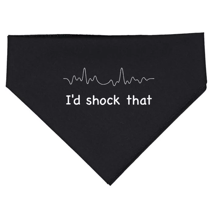 ID Shock That Ventricular Fibrillation Cardiology Nurse Rn USA-Made Doggie Bandana