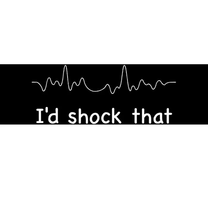 ID Shock That Ventricular Fibrillation Cardiology Nurse Rn Bumper Sticker