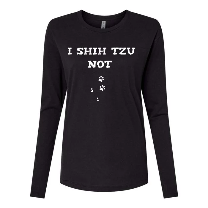 I SHIH TZU NOT Womens Cotton Relaxed Long Sleeve T-Shirt