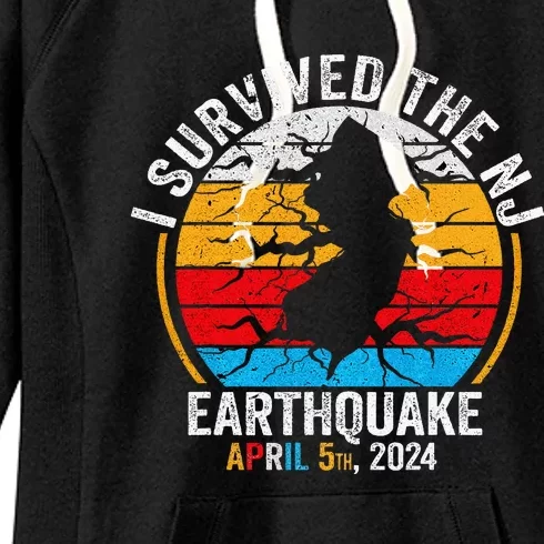 I Survived The NJ Earthquake Women's Fleece Hoodie