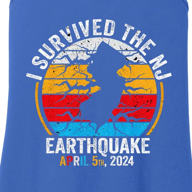 I Survived The NJ Earthquake Ladies Essential Tank