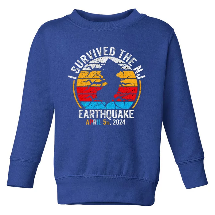 I Survived The NJ Earthquake Toddler Sweatshirt