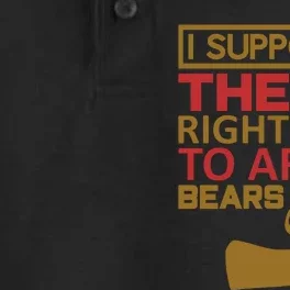 I Support The Right To Arm Bears Dry Zone Grid Performance Polo