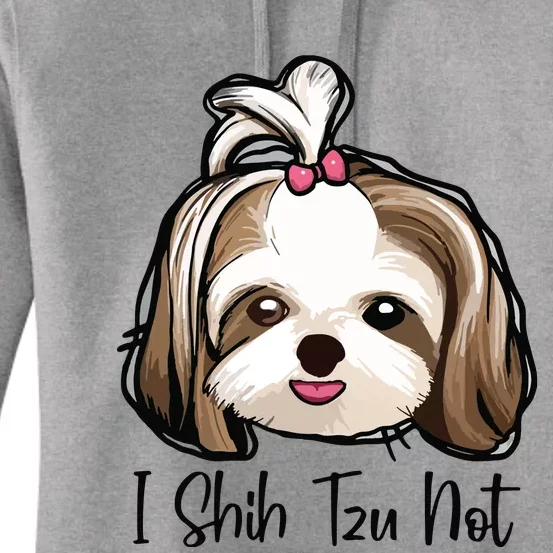 I Shih Tzu Not Funny Shih Tzu Mom Dog Lovers Mothers Day Women's Pullover Hoodie