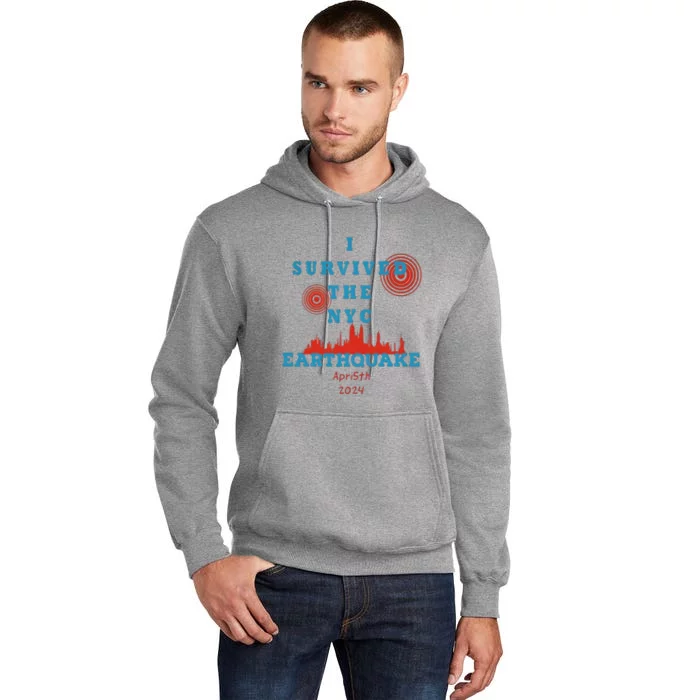 I Survived The Nyc Earthquake Tall Hoodie