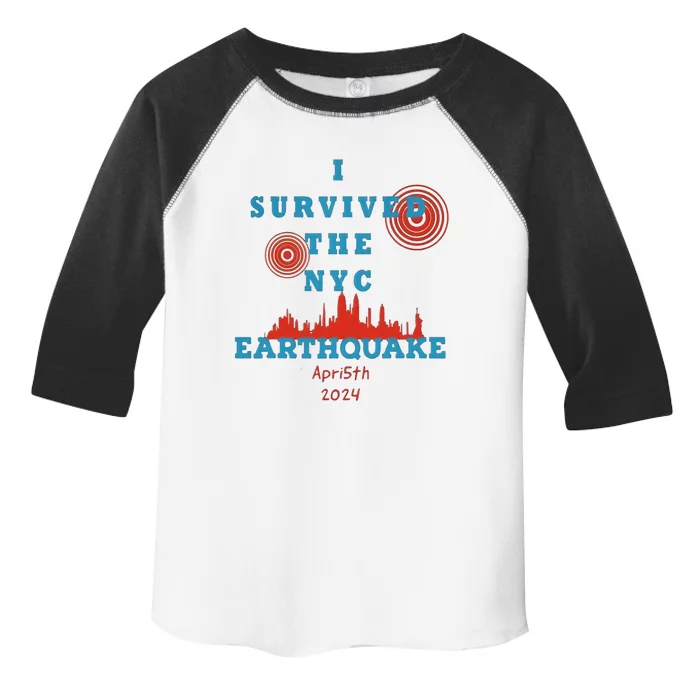 I Survived The Nyc Earthquake Toddler Fine Jersey T-Shirt