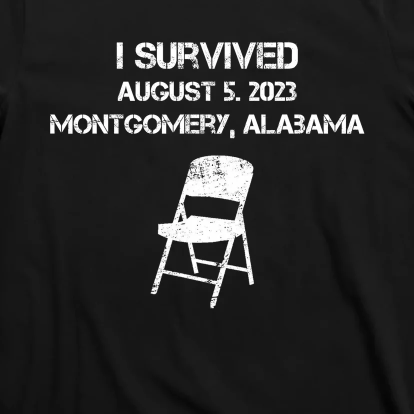 I Survived The Riverboat Brawl Alabama Funny Folding Chair Trending T-Shirt