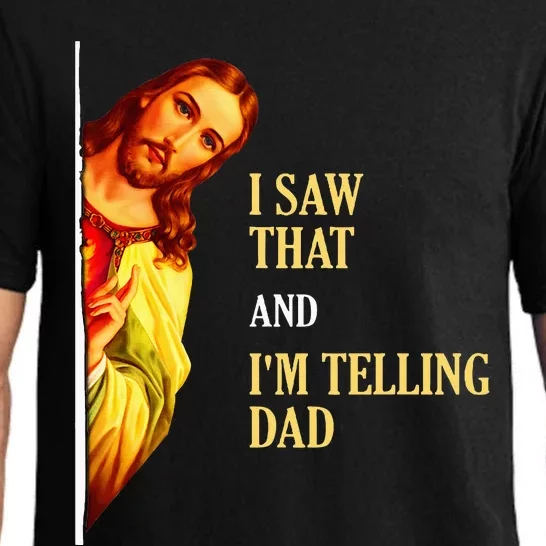 I Saw That IM Telling Dad Funny Religious Christian Jesus Pajama Set