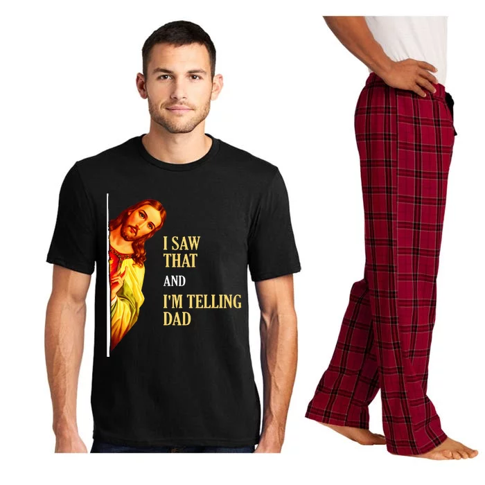 I Saw That IM Telling Dad Funny Religious Christian Jesus Pajama Set