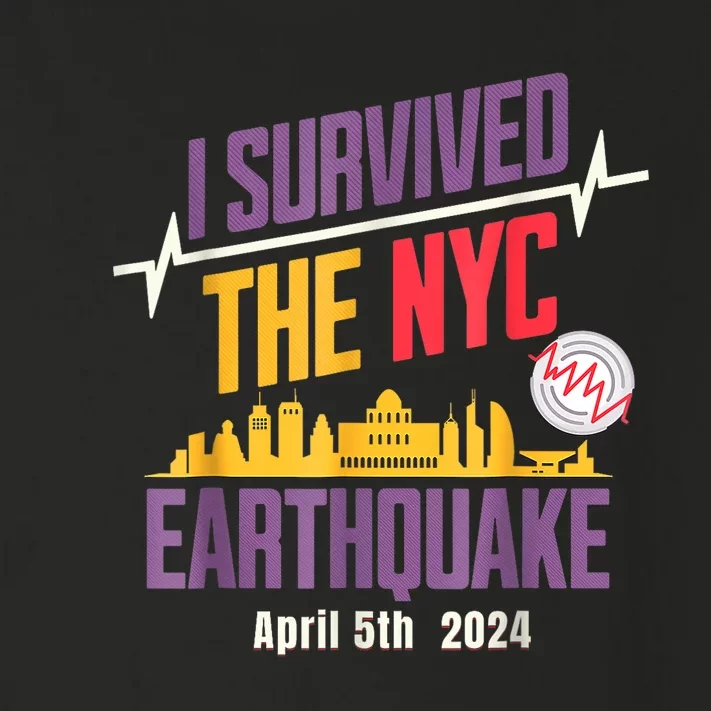 I Survived The Nyc Earthquake Toddler Long Sleeve Shirt