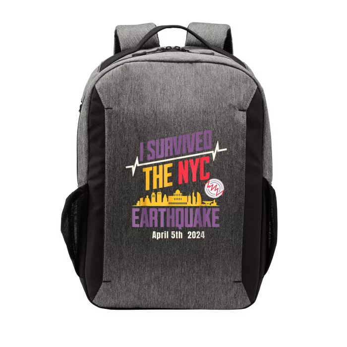 I Survived The Nyc Earthquake Vector Backpack