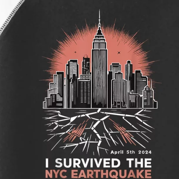 I Survived The Nyc Earthquake Toddler Fine Jersey T-Shirt