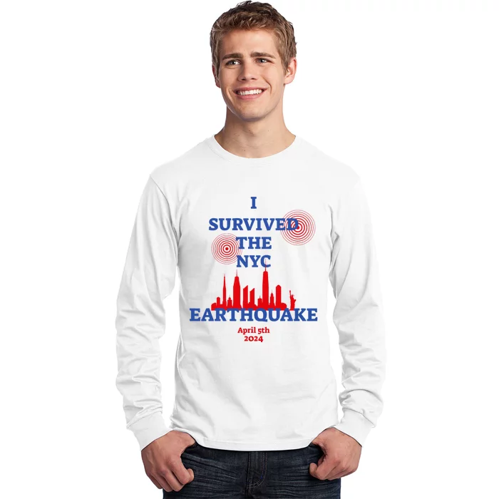 I Survived The Nyc Earthquake 2024 Long Sleeve Shirt