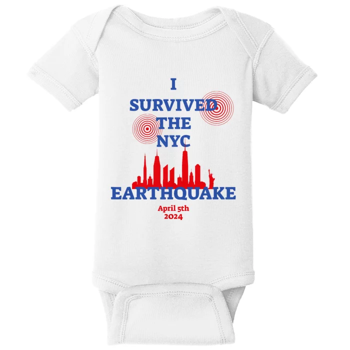 I Survived The Nyc Earthquake 2024 Baby Bodysuit