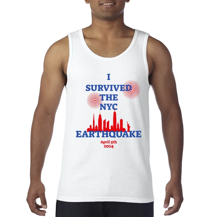 I Survived The Nyc Earthquake 2024 Tank Top