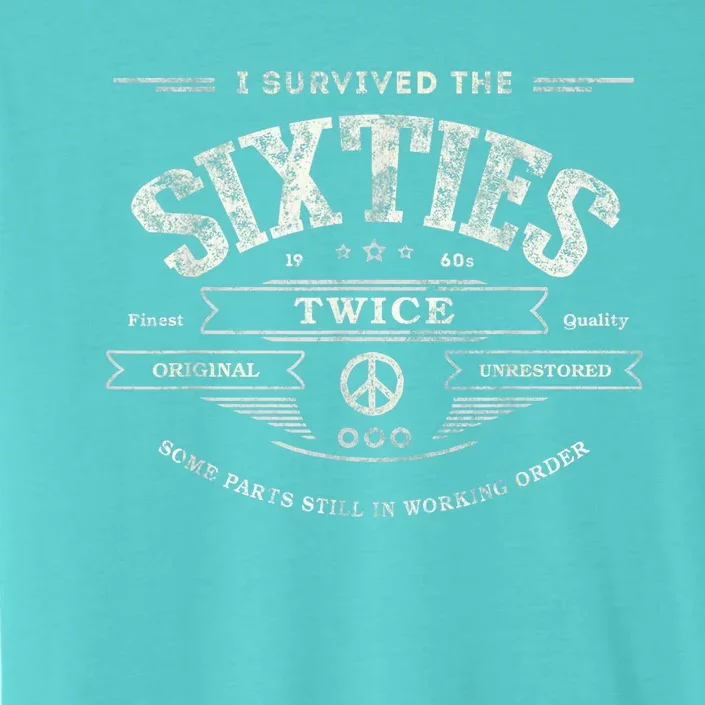 I Survived The Sixties Twice Built In 60s 60th Birthday ChromaSoft Performance T-Shirt