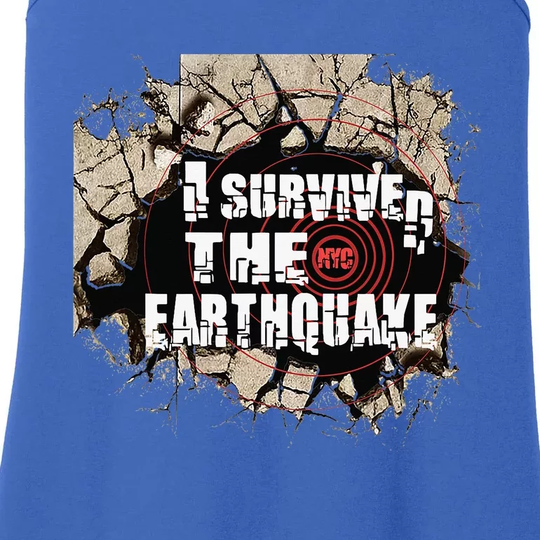 I Survived The New York Earthquake Ladies Essential Tank