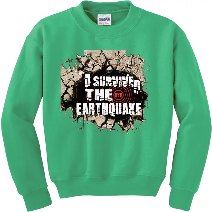 I Survived The New York Earthquake Kids Sweatshirt