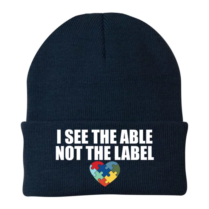 I See The ABLE Not The LABEL Knit Cap Winter Beanie