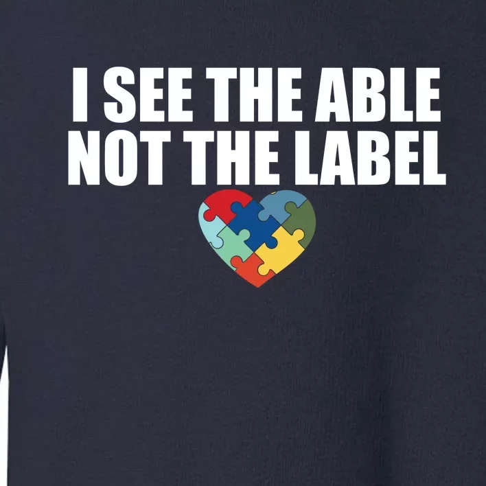 I See The ABLE Not The LABEL Toddler Sweatshirt