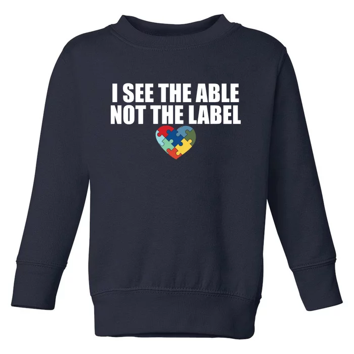 I See The ABLE Not The LABEL Toddler Sweatshirt