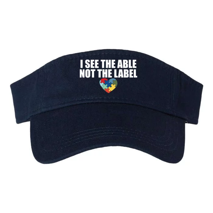 I See The ABLE Not The LABEL Valucap Bio-Washed Visor