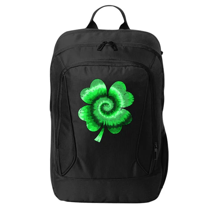 Irish Shamrock Tie Dye Happy St Patrick's Day Go Lucky Gift City Backpack