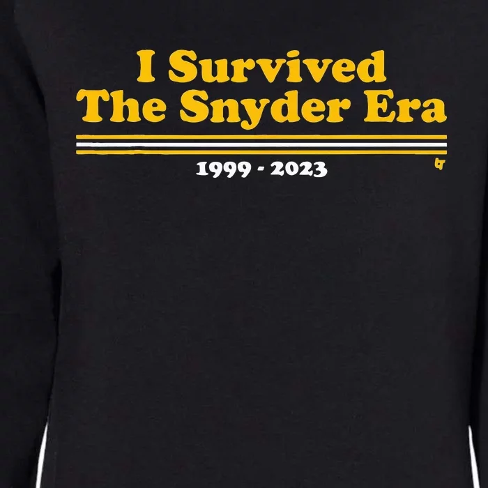 I Survived The Snyder Era Womens California Wash Sweatshirt